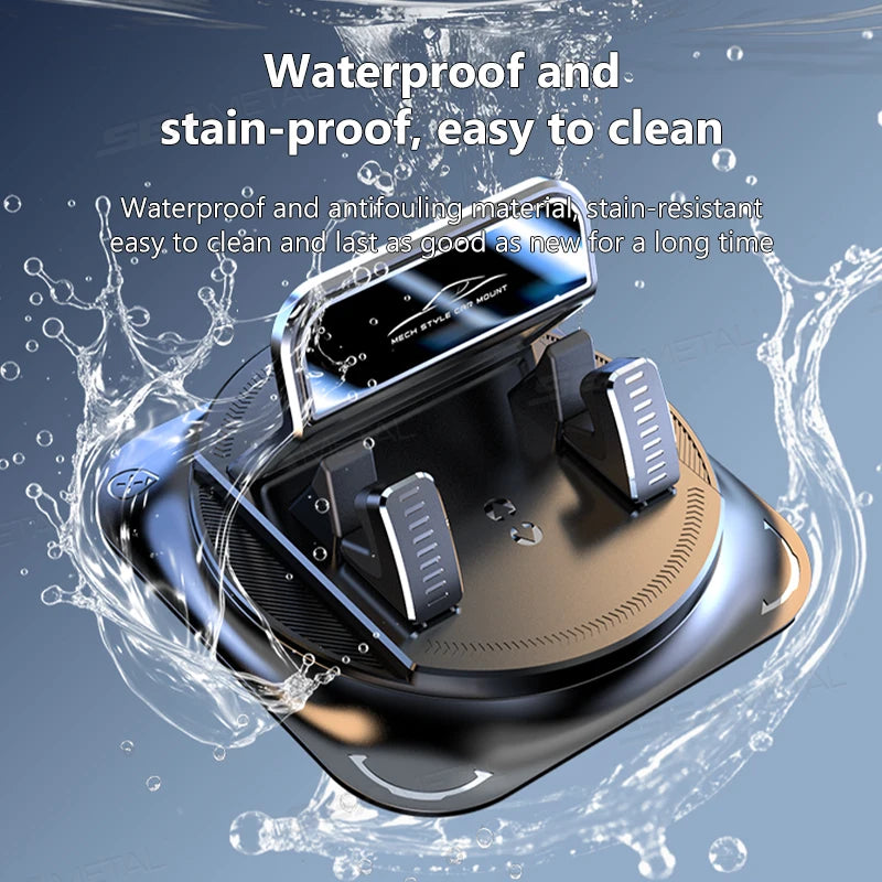 Car Phone Mount — 360 Suction, Dashboard, Windshield, Universal, Secure, Rotatable