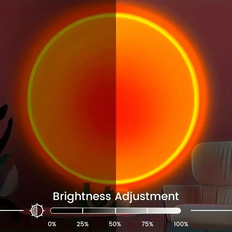 Sunset Lamp Projector — RGB Color, Rainbow, Halo, Aura, Mood Lighting