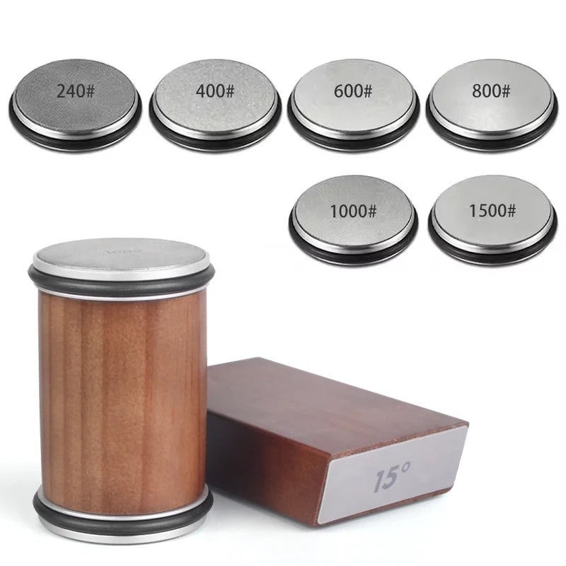 Knife Sharpener — Rolling Kit, Magnetic, Angle Guide, Precision, Professional, Stainless Steel