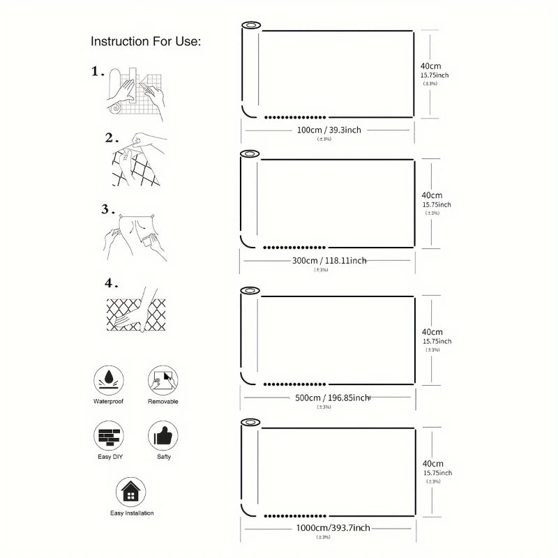 Marble Contact Paper — Self-Adhesive, Peel & Stick, Waterproof, Countertop, Cabinet, Wall
