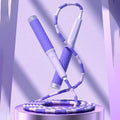 Jump Rope — Adjustable, Beaded, Tangle-Free, Weighted, Fitness, Cardio