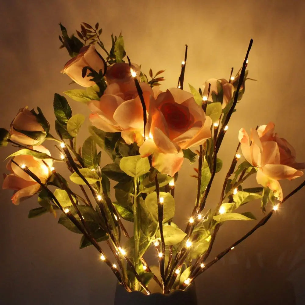 LED Branch Light — Vase Filler, Decorative, Battery Operated, Warm White, Flexible