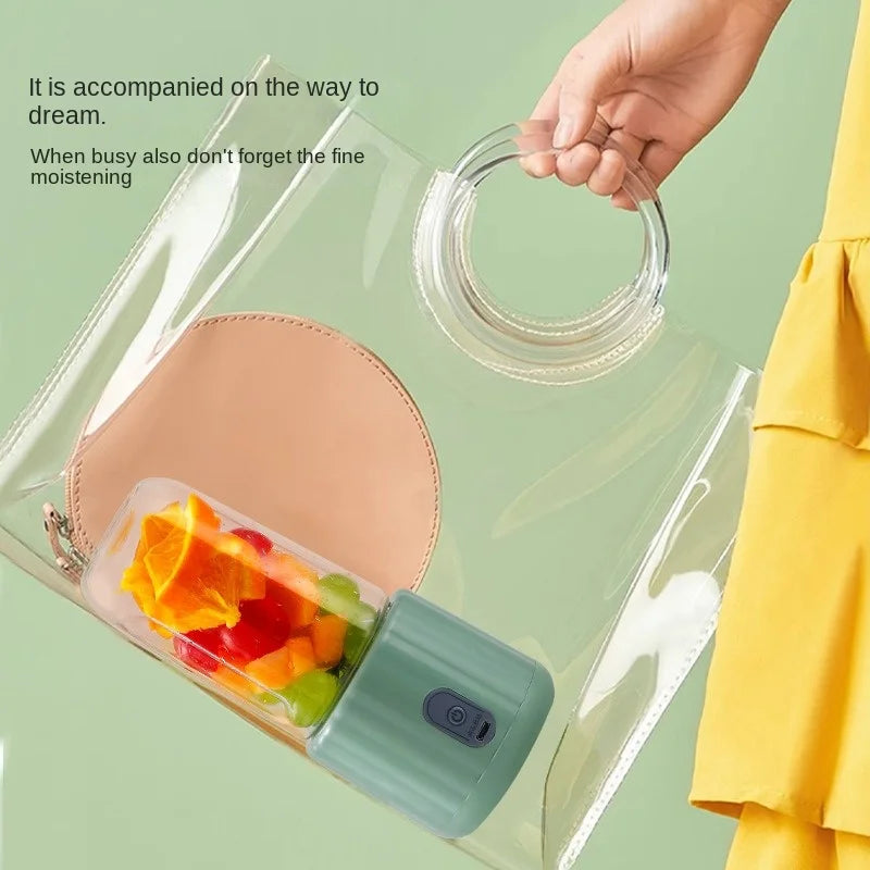 Portable Mini Blender - USB Rechargeable Personal Smoothie Cup for Shakes, Juice & Baby Food, 6-Blade Cordless On-the-Go