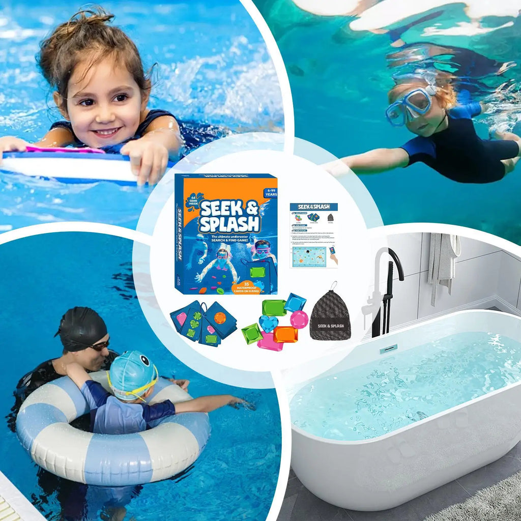 Diving Pool Game — Underwater Toys, Rings, Sticks, Fish, Shark, Treasures