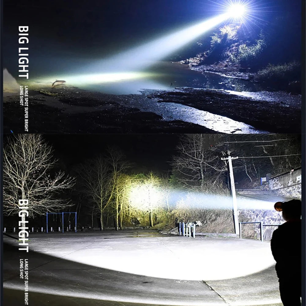 LED Headlamp — Motion Sensor, Rechargeable, Waterproof, Lightweight, Bright