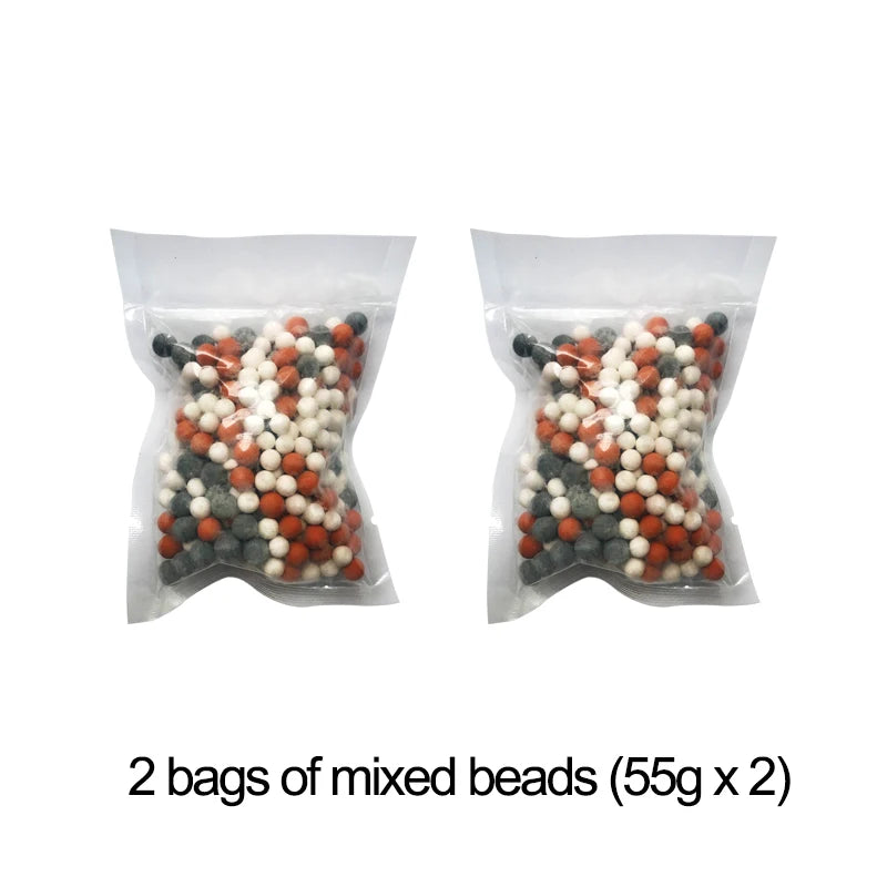 High-Pressure 3-Mode Filter Shower Head - Anion Mineral Bead Filtration, Water-Saving, Spa-Style Nozzle (Universal Fit)
