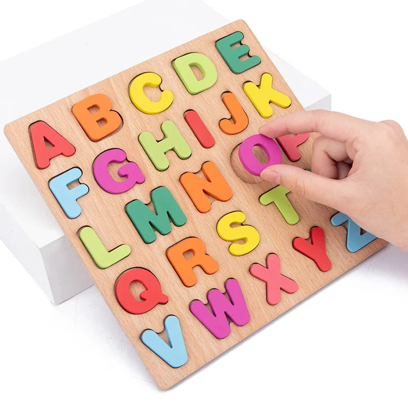 Wooden Peg Puzzles — 6-Pack, Toddler, Montessori, Educational, Fine Motor, Sorting