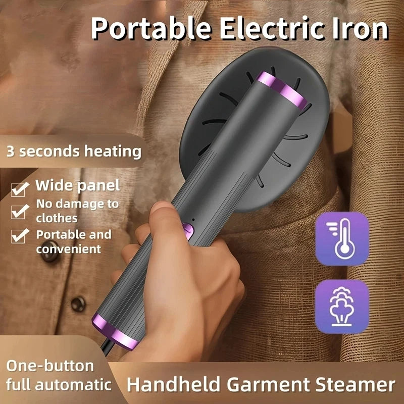 Garment Steamer — Portable, Handheld, Fast Heating, Wrinkle Remover, Travel Size, Easy Storage