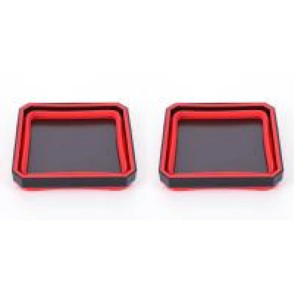 Magnetic Parts Tray Set — Heavy Duty, Stainless Steel, Rubber Base, Flexible, Anti-Scratch, Strong Magnet