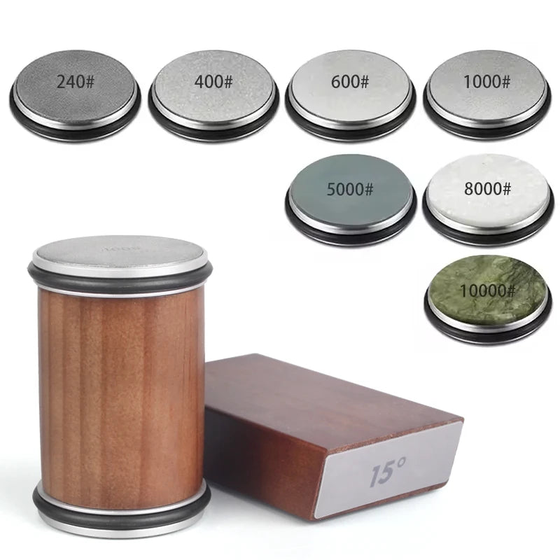 Knife Sharpener — Rolling Kit, Magnetic, Angle Guide, Precision, Professional, Stainless Steel