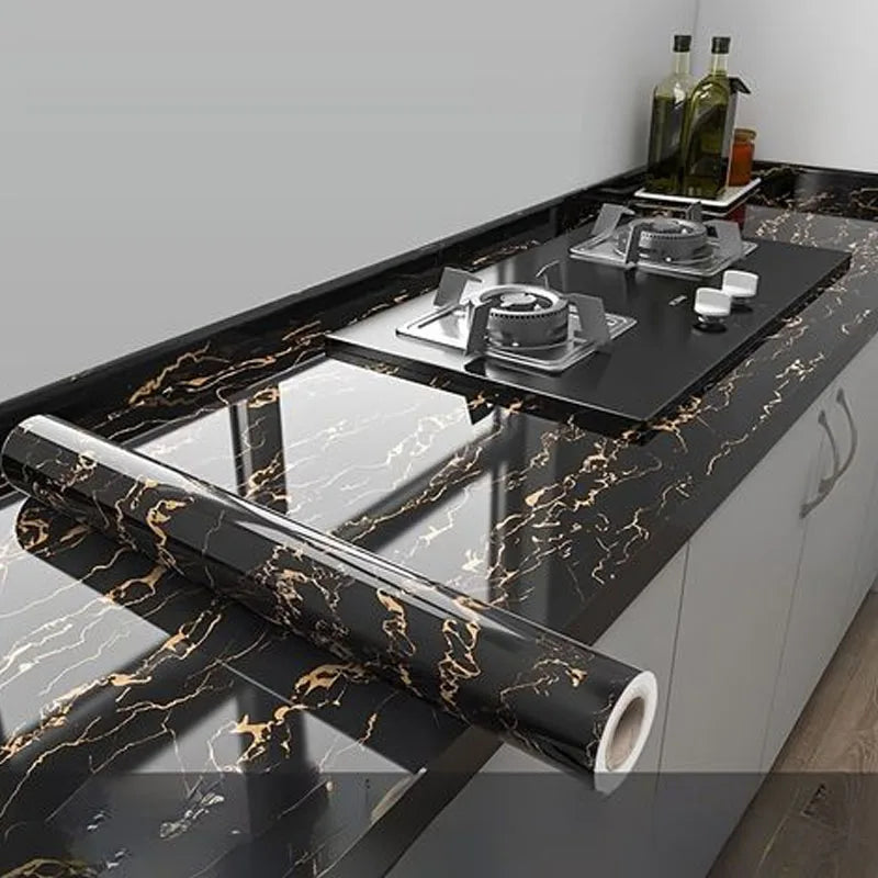 Marble Contact Paper — Self-Adhesive, Peel & Stick, Waterproof, Countertop, Cabinet, Wall