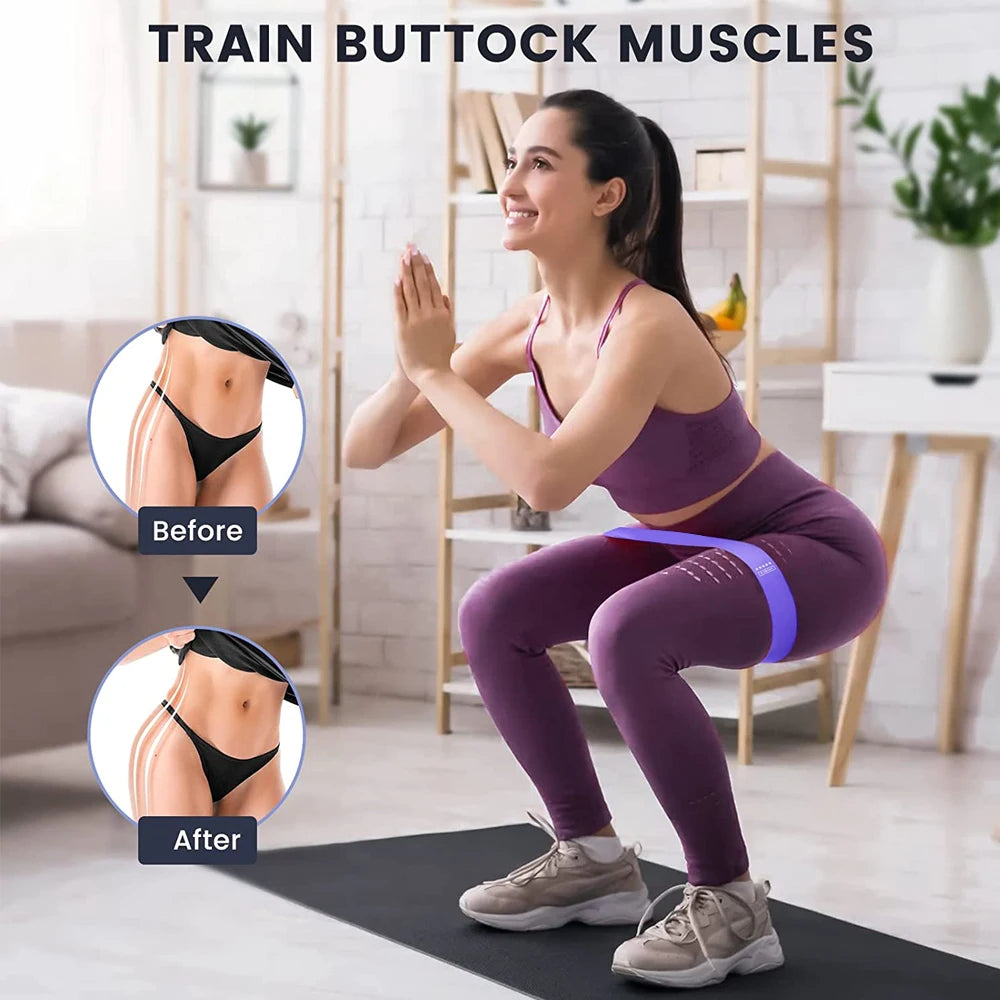 5-Level Resistance Bands Set with Carry Bag - Full Home Gym Workout Kit for Strength, Mobility, Stretching & Travel Fitness