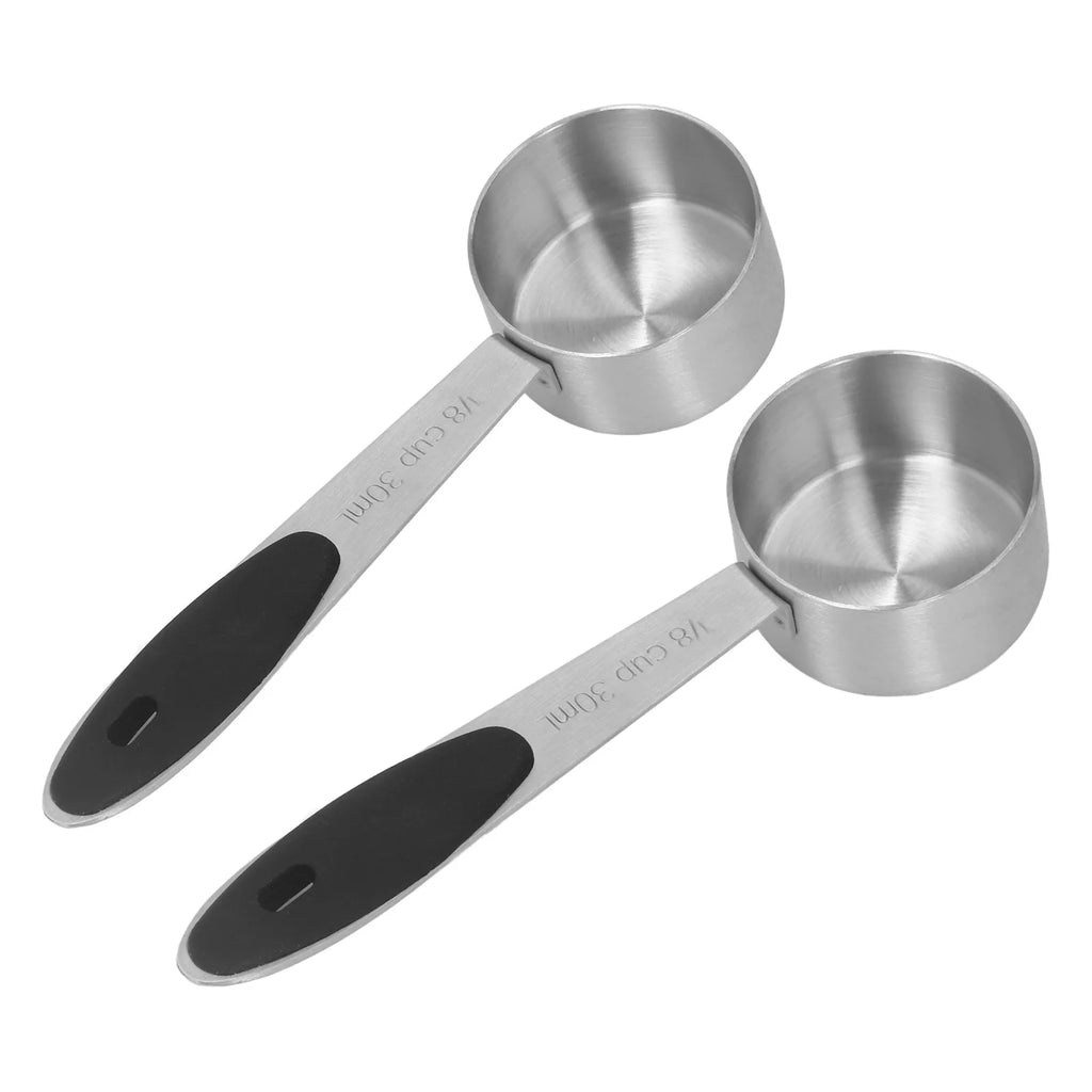 Stainless Steel Coffee & Baking Measuring Scoop - 30ml / 1/8 Cup, Heavy-Gauge Bar & Kitchen Tool