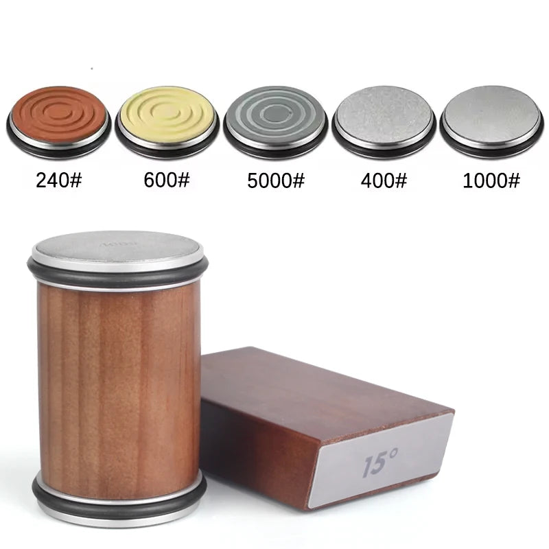 Knife Sharpener — Rolling Kit, Magnetic, Angle Guide, Precision, Professional, Stainless Steel