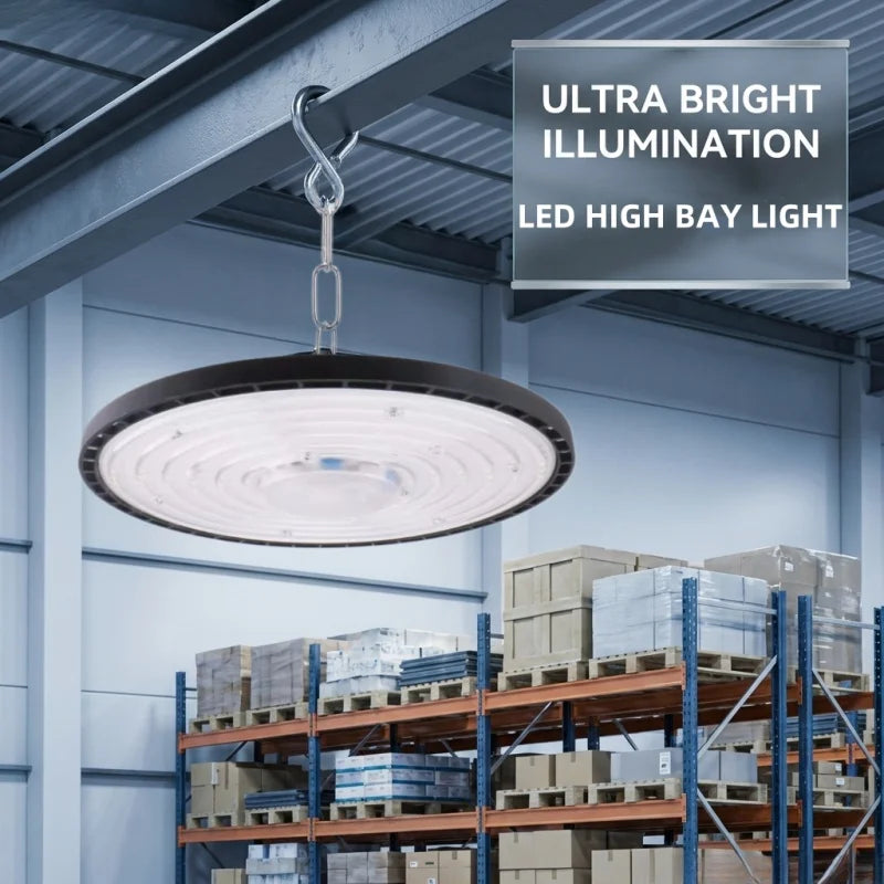 UFO LED Shop Light — 200W, Industrial, High Bay, Commercial, Warehouse, Garage