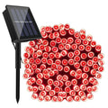 Solar String Lights — Outdoor Patio, Waterproof, Warm White, Dimmable, Shatterproof