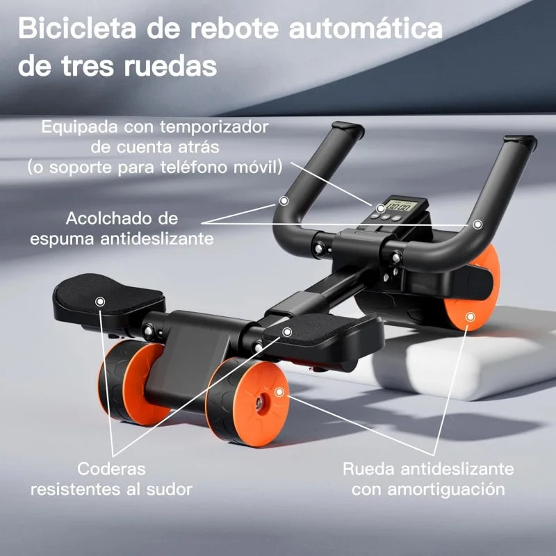Auto-Rebound Ab Roller Wheel — Core Strengthening, Fitness, Home Gym, Workout, Exercise, Training