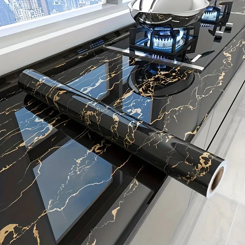 Marble Contact Paper — Self-Adhesive, Peel & Stick, Waterproof, Countertop, Cabinet, Wall