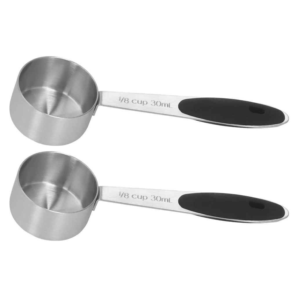Stainless Steel Coffee & Baking Measuring Scoop - 30ml / 1/8 Cup, Heavy-Gauge Bar & Kitchen Tool