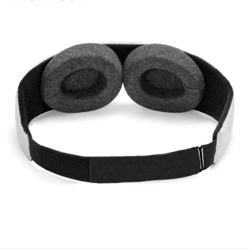 3D Contoured Blackout Sleep Mask - Zero-Pressure Eye Cup Design for Travel, Meditation, Insomnia & Side-Sleepers