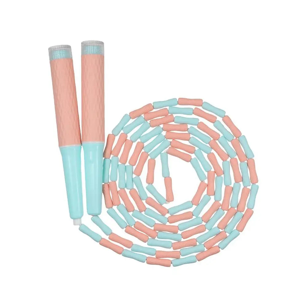 Jump Rope — Adjustable, Beaded, Tangle-Free, Weighted, Fitness, Cardio