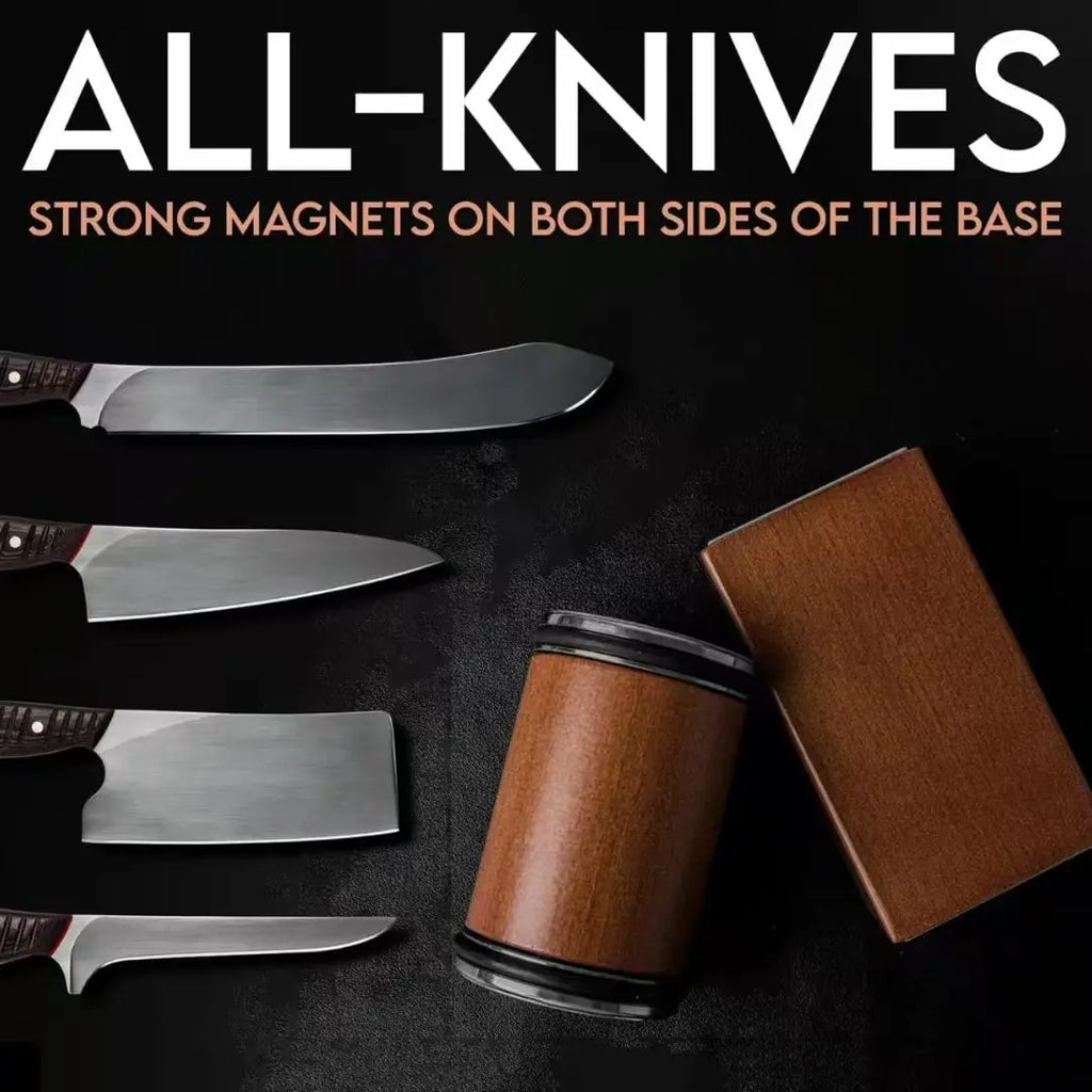 Knife Sharpener — Rolling Kit, Magnetic, Angle Guide, Precision, Professional, Stainless Steel