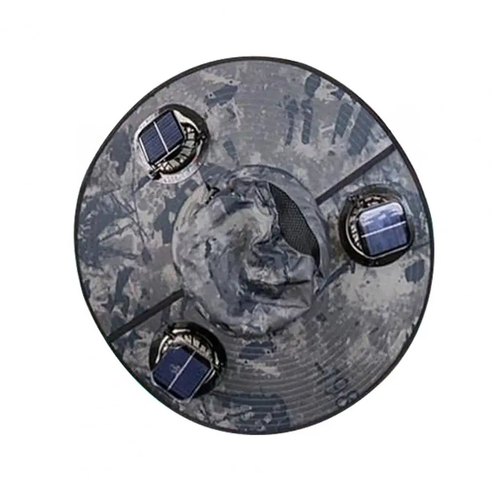 Solar Hat — Cooling Fan, Adjustable, Wide Brim, Portable, UV Protection
