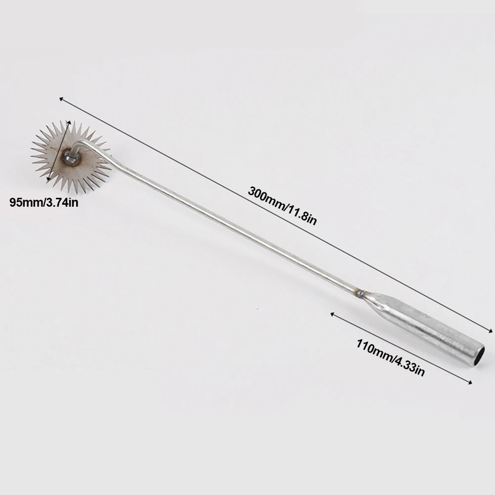 Stand-Up Weed Puller — Ergonomic Handle, Manual, Long Reach, Stainless Steel, Garden Tool