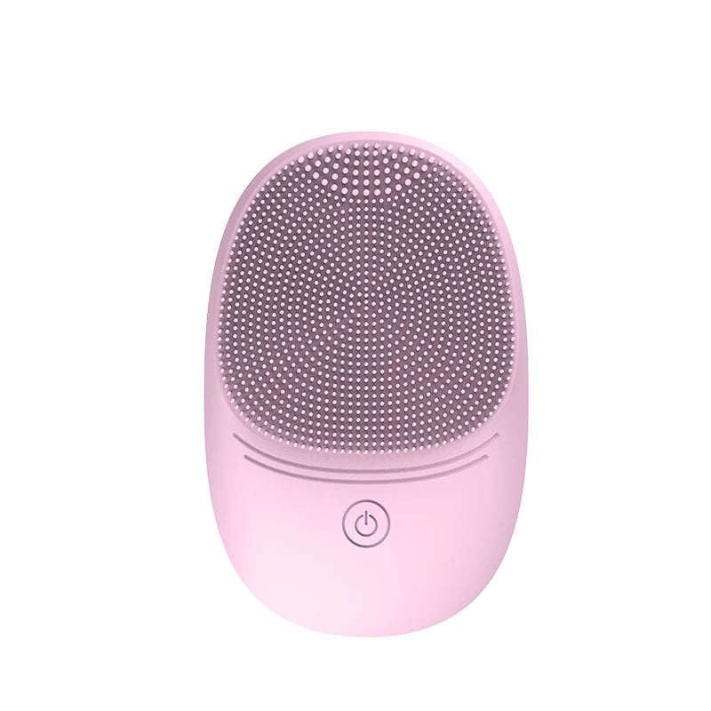 Sonic Silicone Facial Cleansing Brush - Electric Vibrating Face Scrubber, Deep Pore Exfoliator, Waterproof Skin Care Massager, USB Rechargeable
