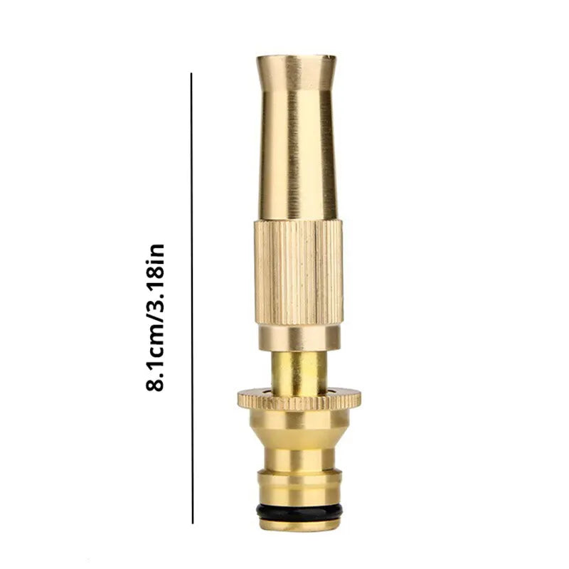 High-Pressure Hose Nozzle — Heavy-Duty, Handheld, Adjustable, Garden, Car Wash, Watering