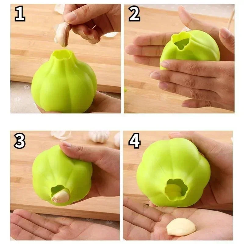 Silicone Garlic Peeler Roller - Easy Quick Garlic Skin Remover Tube, No-Smell Kitchen Gadget, Dishwasher Safe, Cooking Prep Tool
