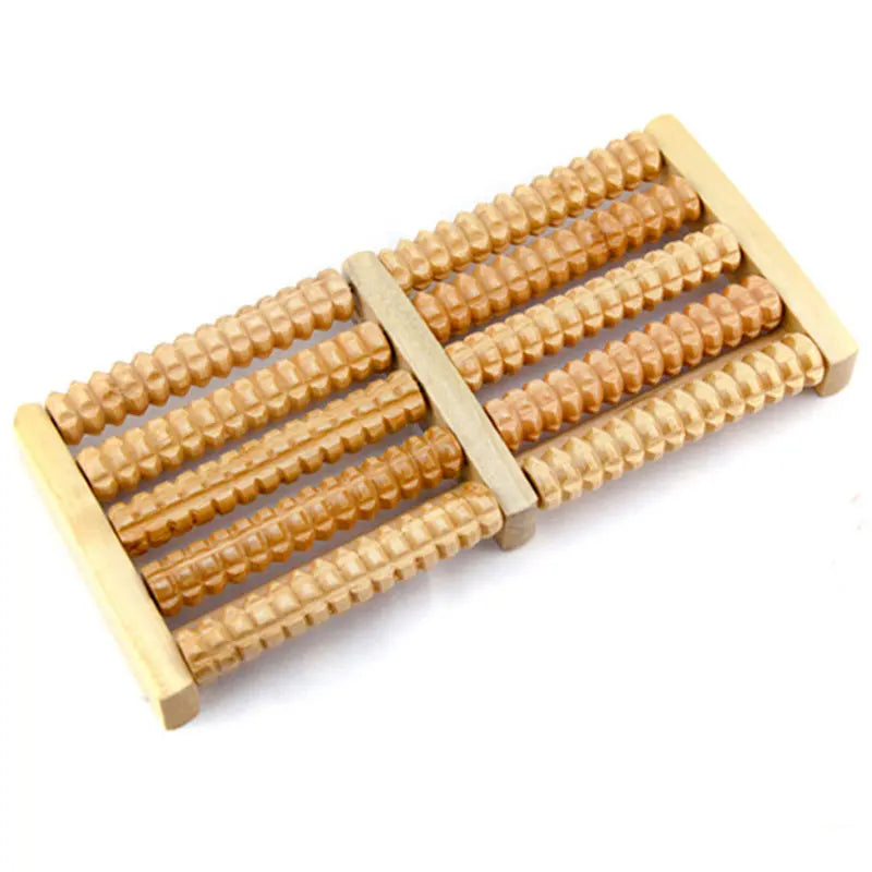Wooden Foot Massage Roller - Reflexology Pain Relief for Plantar Fasciitis, Arch Pain, Post-Workout Recovery, Stress Relief