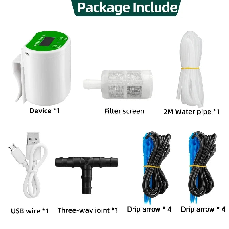 Drip Irrigation Kit — Automatic, Smart Watering, Garden, Plants, Greenhouse, Yard