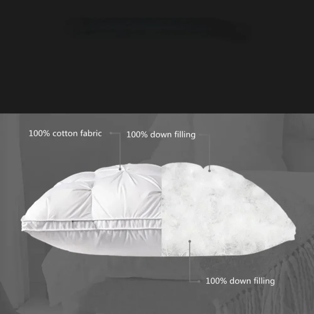 Quilted Bed Pillow — Plush, Comfortable, Hypoallergenic, Cooling, Standard, Queen