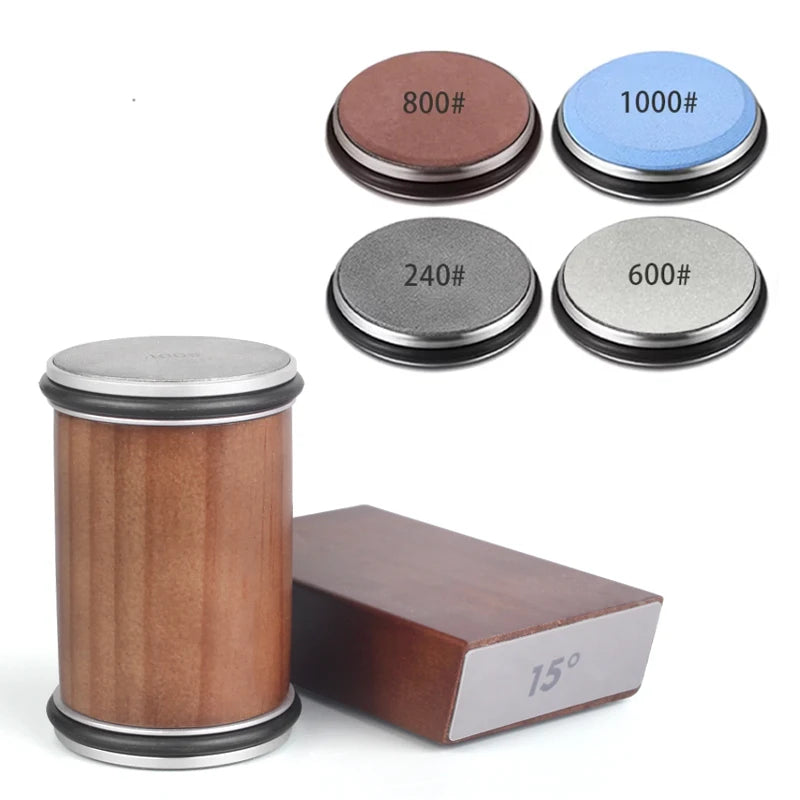 Knife Sharpener — Rolling Kit, Magnetic, Angle Guide, Precision, Professional, Stainless Steel