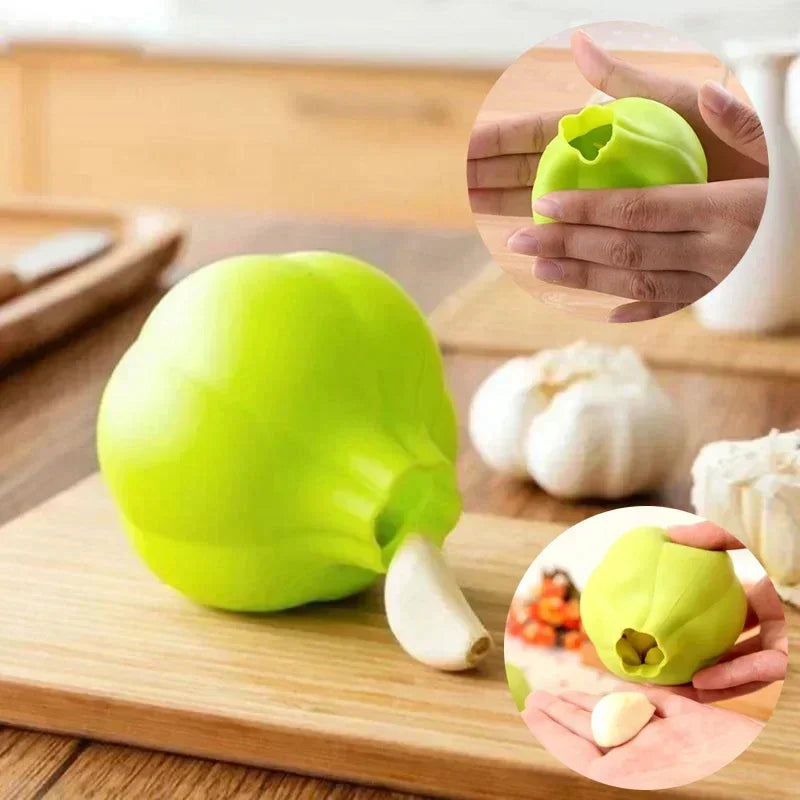 Silicone Garlic Peeler Roller - Easy Quick Garlic Skin Remover Tube, No-Smell Kitchen Gadget, Dishwasher Safe, Cooking Prep Tool