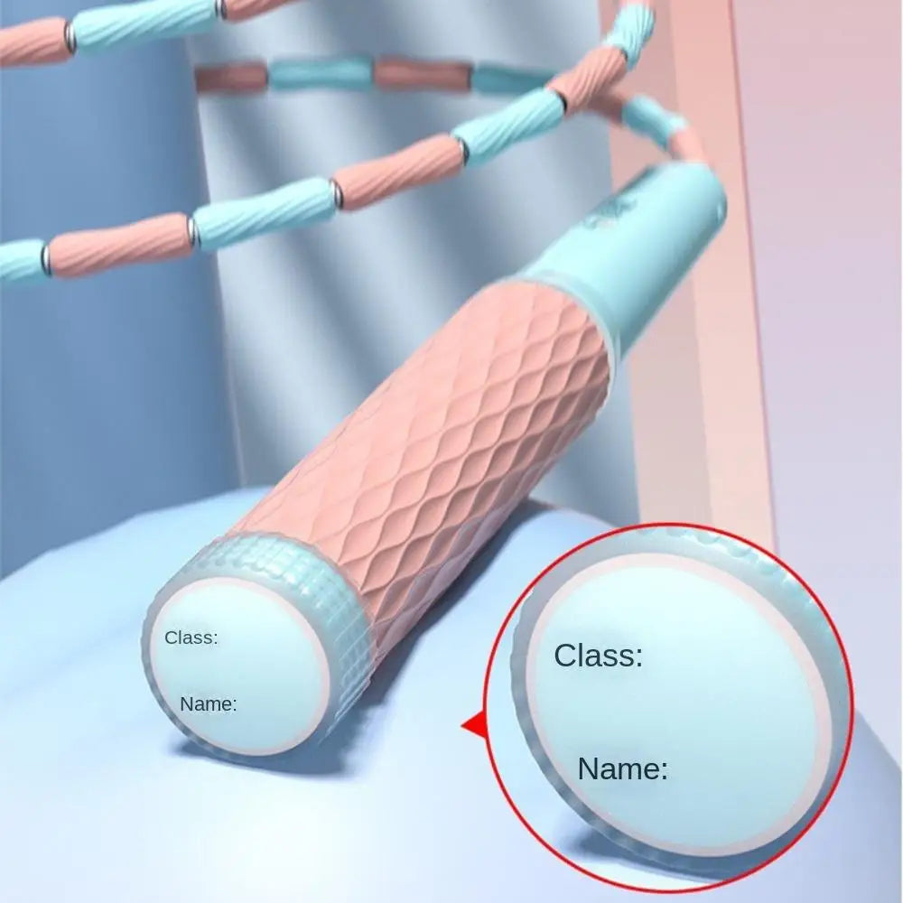 Jump Rope — Adjustable, Beaded, Tangle-Free, Weighted, Fitness, Cardio
