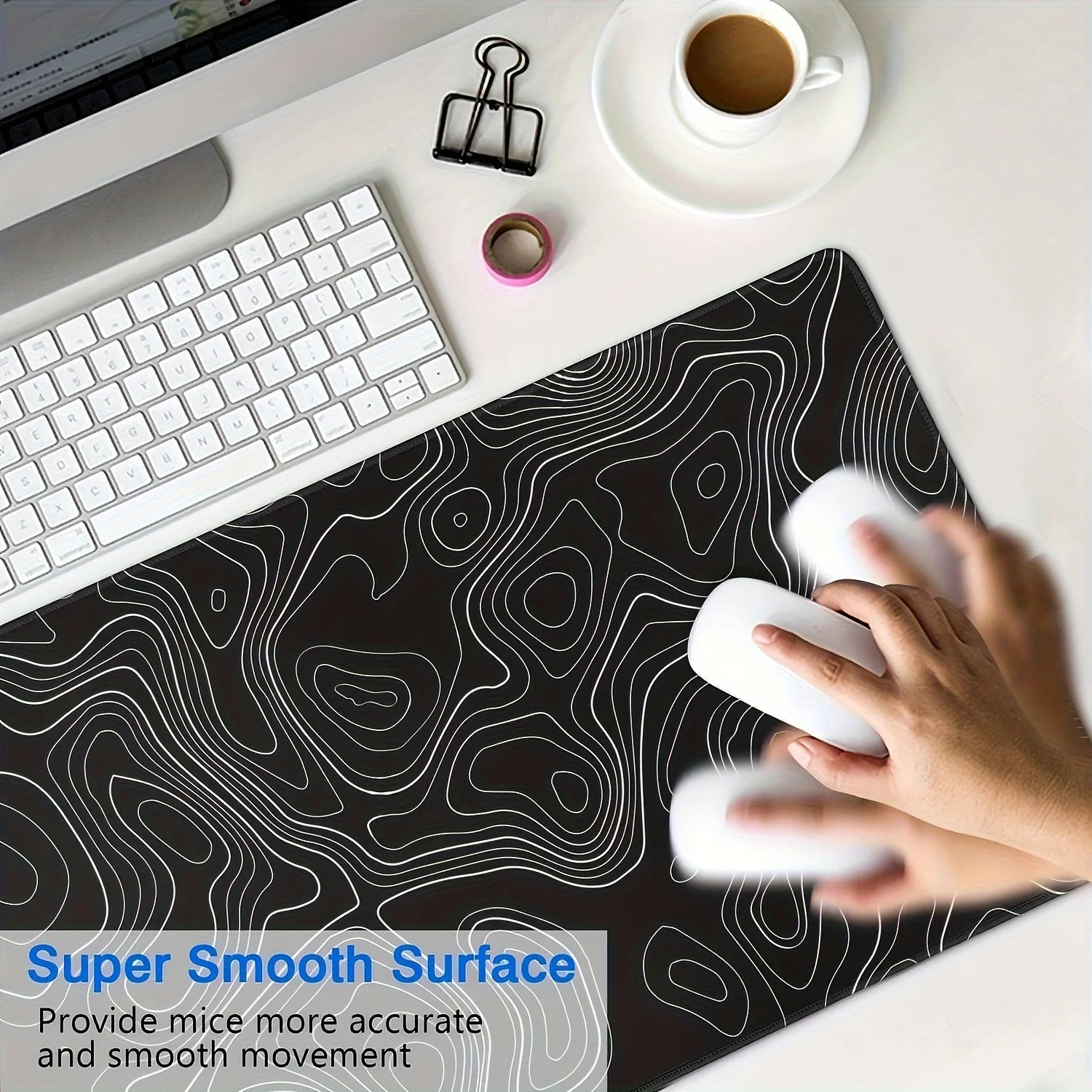 Gaming Mouse Pad — XL, Non-Slip, Water-Resistant, Extended, Ergonomic, Desk Mat