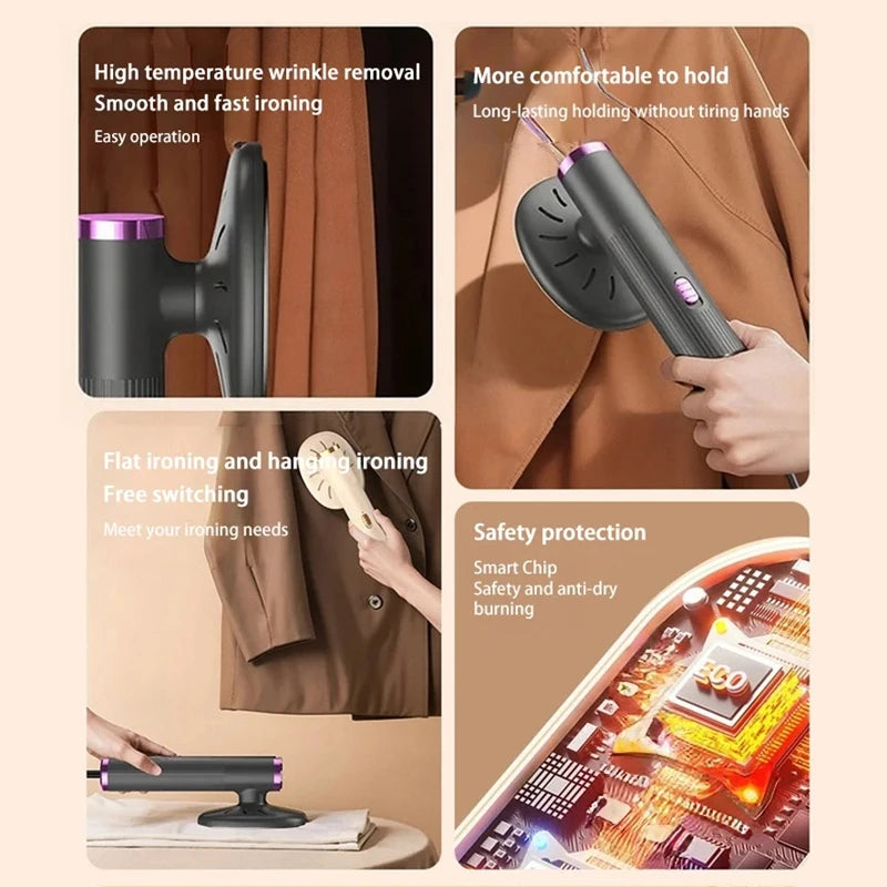 Garment Steamer — Portable, Handheld, Fast Heating, Wrinkle Remover, Travel Size, Easy Storage