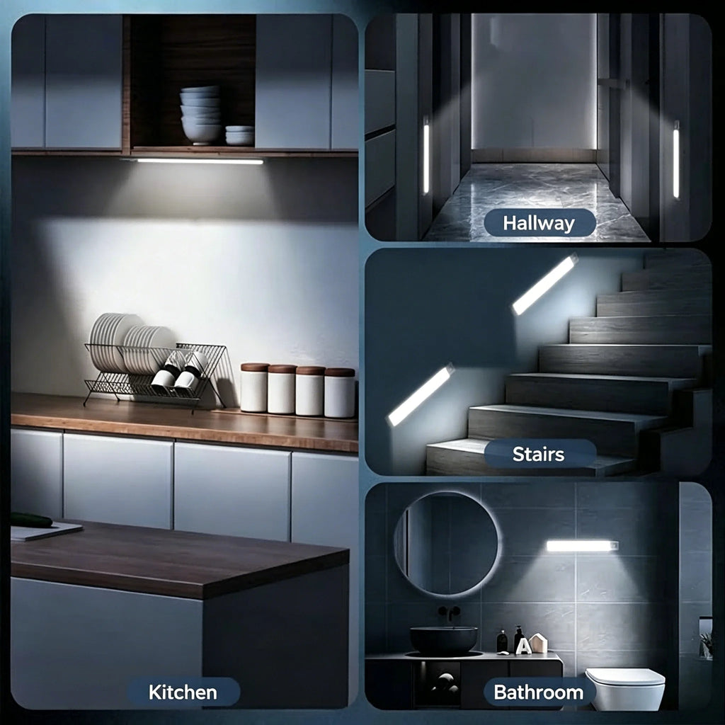 Under Cabinet Light — Motion Activated, Rechargeable, LED, Dimmable, Wireless, Easy Install