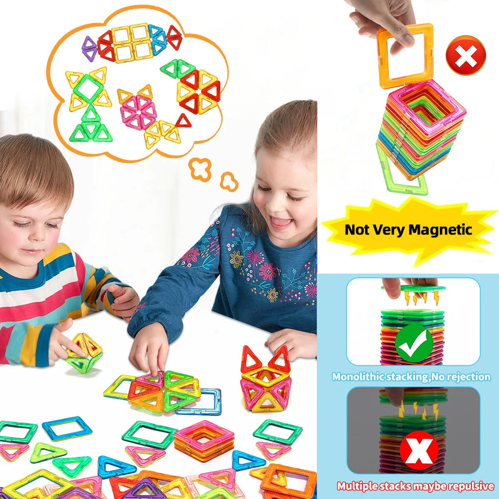 Magnetic Tiles — 80pc Set, Kids, Educational, STEM, Creative, Building Toy