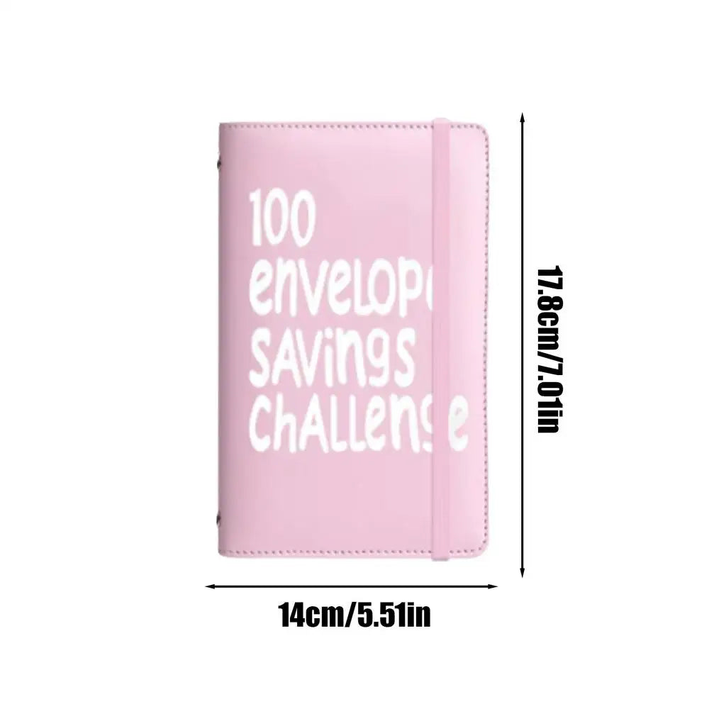 100 Envelopes Money Saving Challenge Binder — Fun, Interactive, Financial Planner, Budget Kit, Savings Goal, Cash Organizer