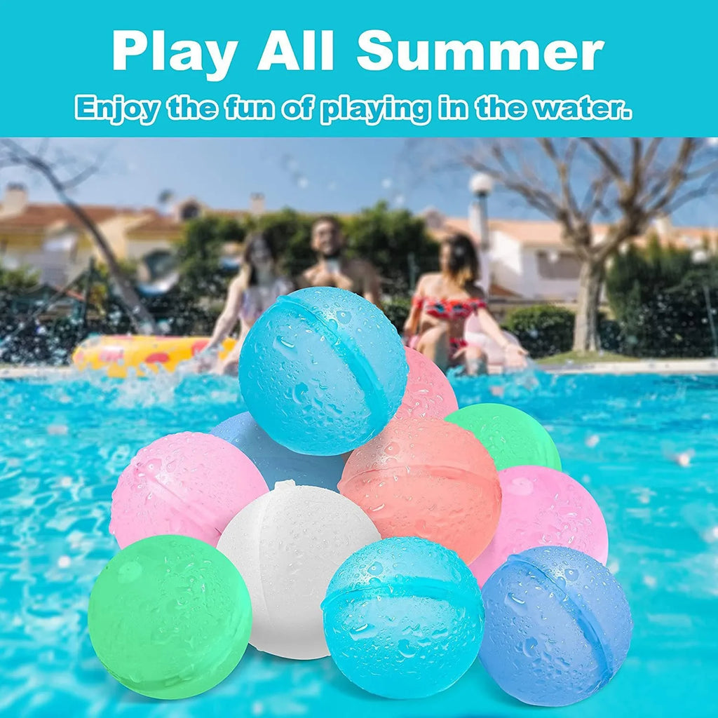 Magnetic Water Balloons — Reusable, Self-Sealing, Quick-Fill, Soft-Touch, Eco-Friendly