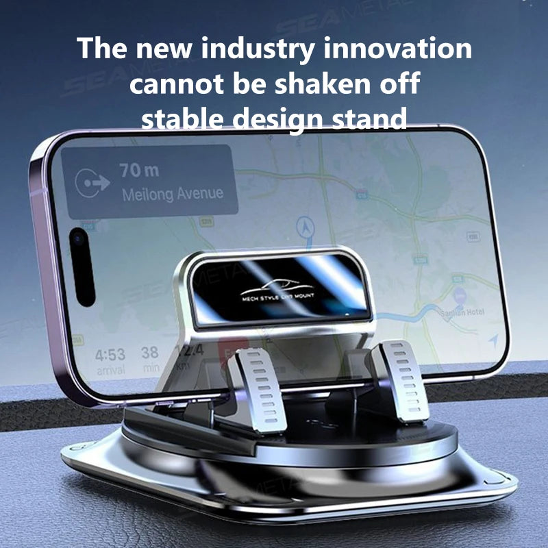 Car Phone Mount — 360 Suction, Dashboard, Windshield, Universal, Secure, Rotatable