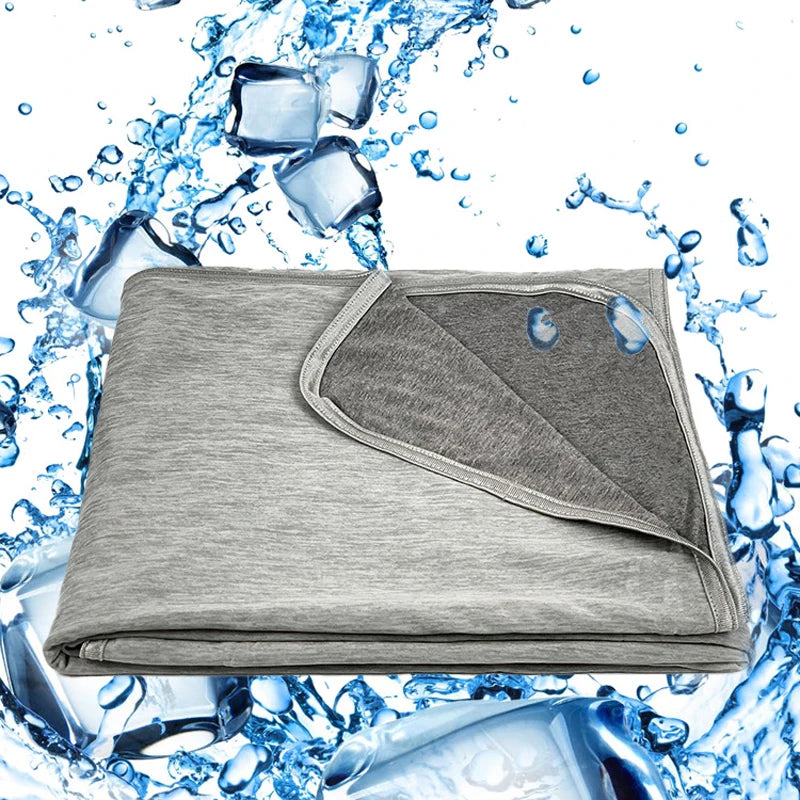 Cooling Blanket — Silky Smooth, Lightweight, Breathable, Moisture-Wicking, Reversible, Anti-Sweat