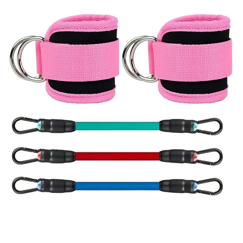 Ankle Resistance Bands — Premium Quality, Adjustable, Comfortable, Durable, Versatile, Portable