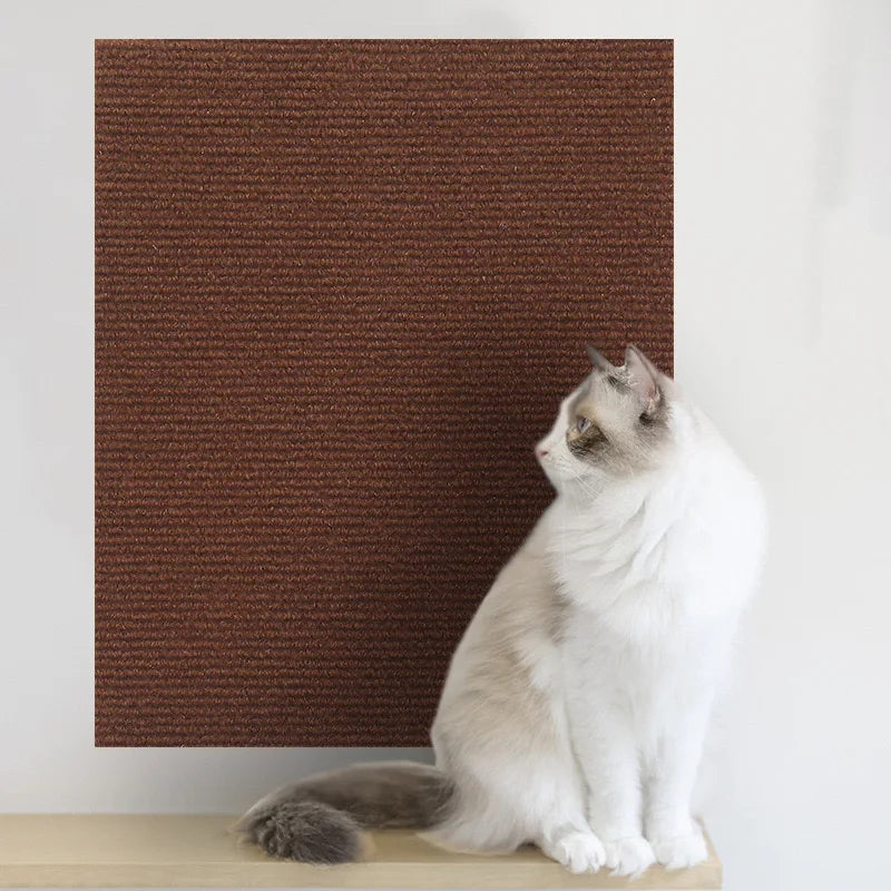 Cat Scratching Mat — Self-Adhesive, Durable, Flexible, Furniture Protector, Sisal