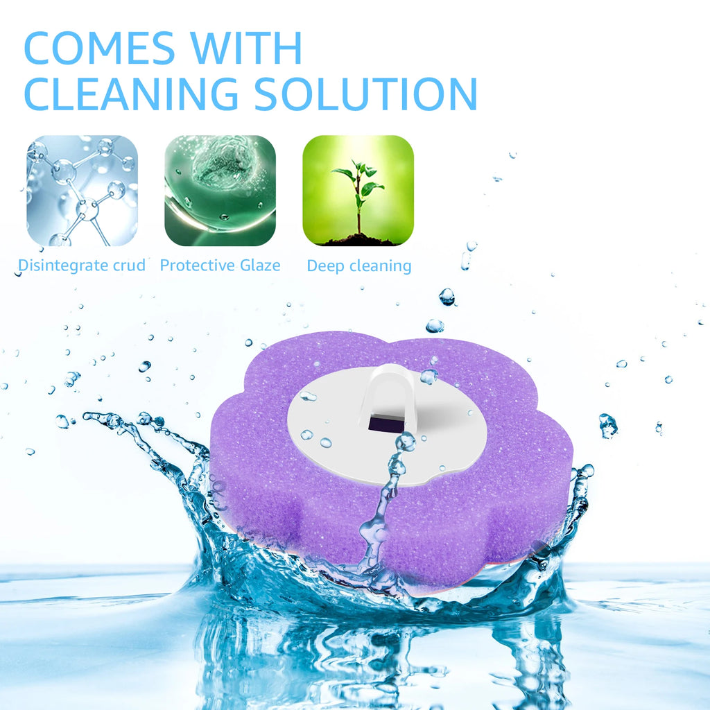 Disposable Toilet Brush — No-Touch Rotating, Starter Kit, Refills Included, Deep Cleaning, Hygienic