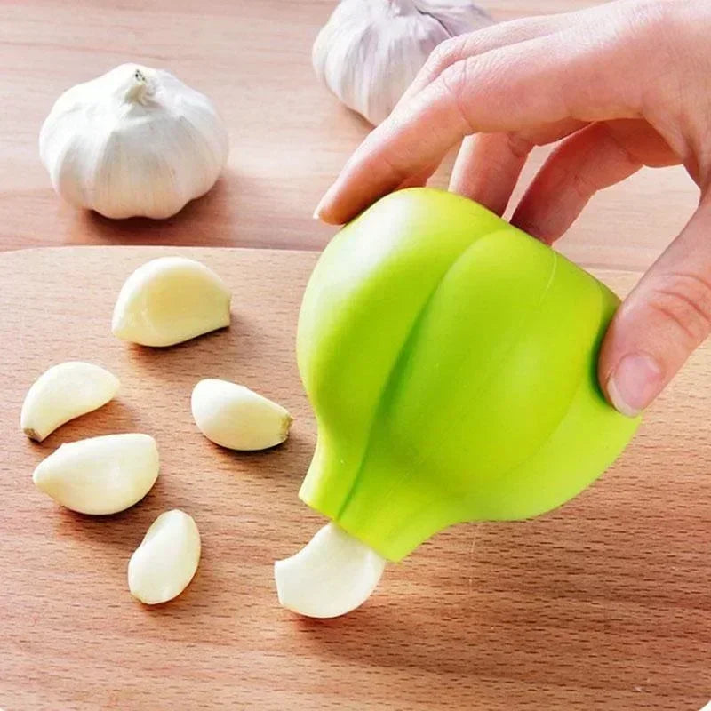Silicone Garlic Peeler Roller - Easy Quick Garlic Skin Remover Tube, No-Smell Kitchen Gadget, Dishwasher Safe, Cooking Prep Tool