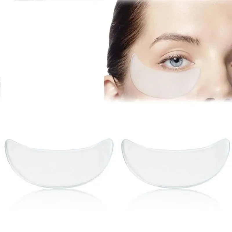 Reusable Silicone Anti-Wrinkle Patches - Forehead, Eye & Hand Smoothing Pads, Wear Overnight for Plumper, Smoother Skin
